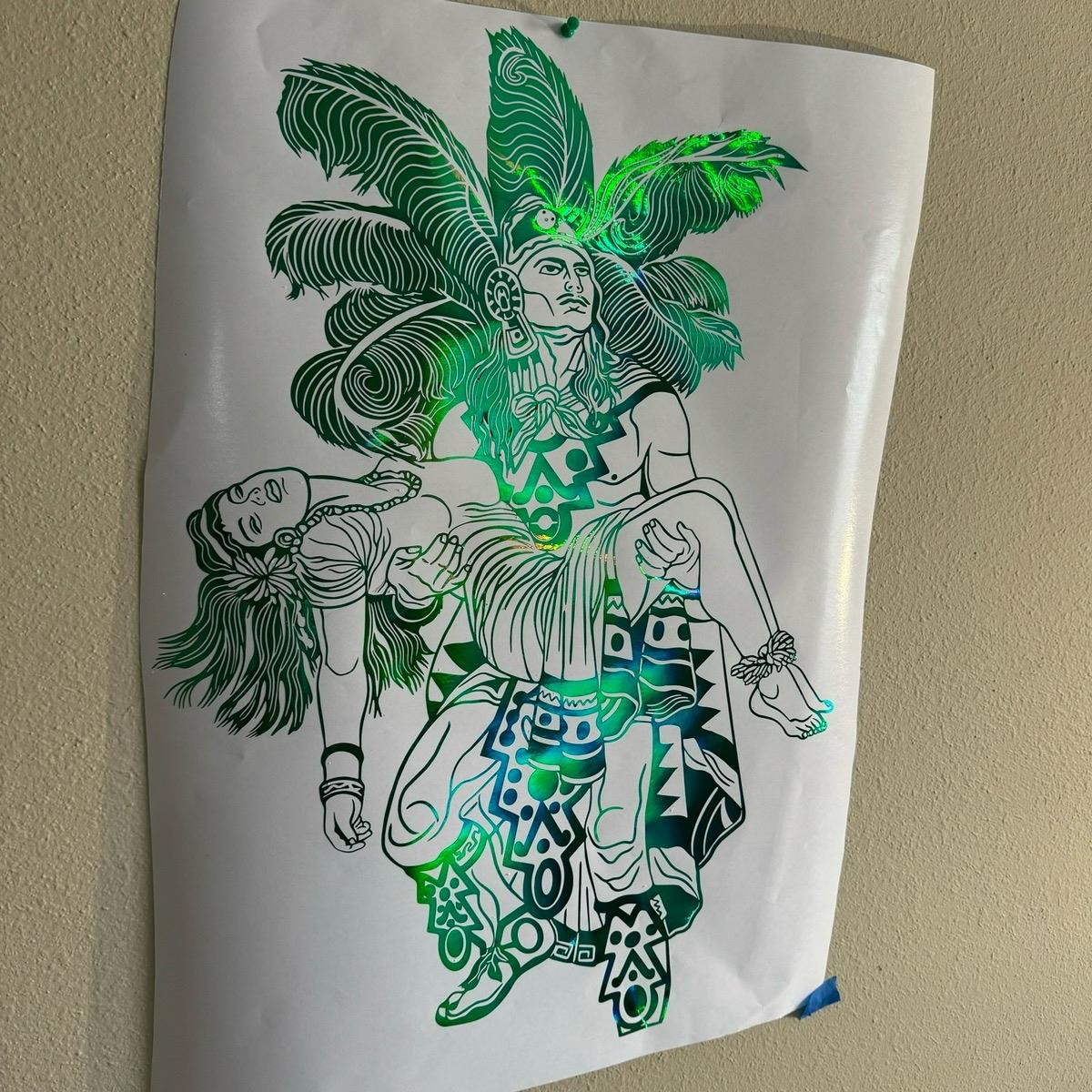 Azteca Warrior Decal