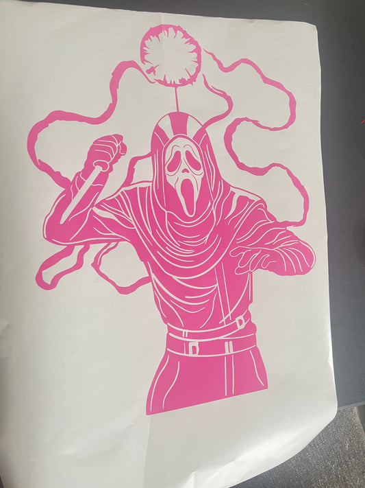 Ghostface Halloween Decal