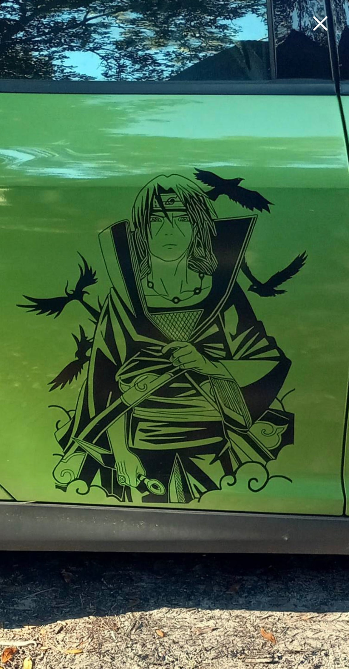 Itachi Large Anime Car Graphic | Anime | Vinyl Car Truck Wall Decals | Stickers | Removable | SVG | Birthday Gifts | Fathers Day Gift