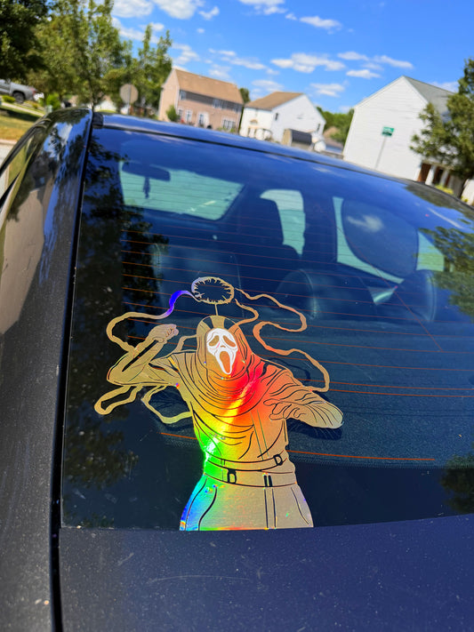 Ghostface Halloween Decal