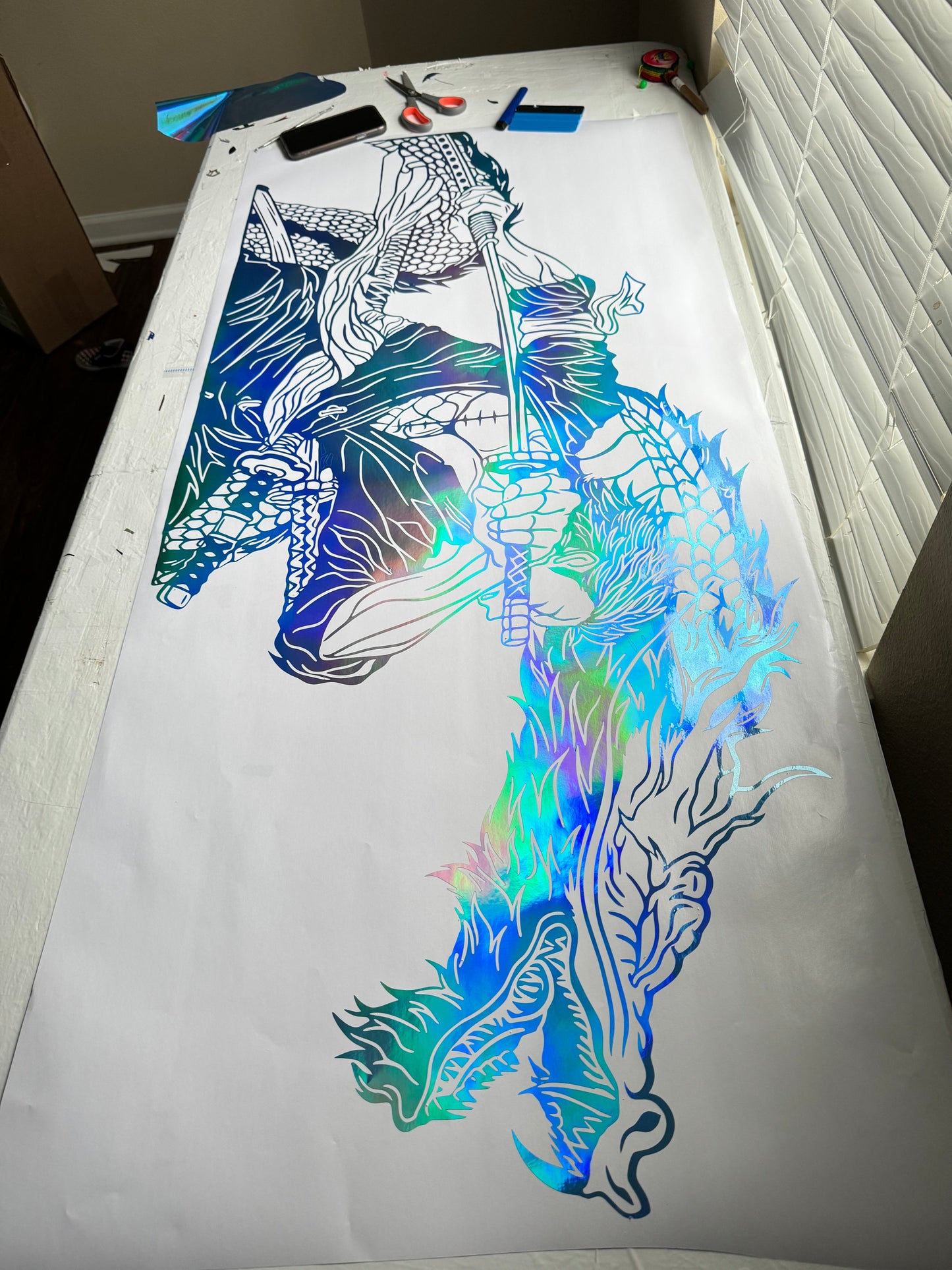 Dragon zoro Large Decal Vinyl For Cars Trucks Wall Decals | Stickers | Removable | SVG | Mothers day Gifts |Birthday Gifts | Fathers Day Gift