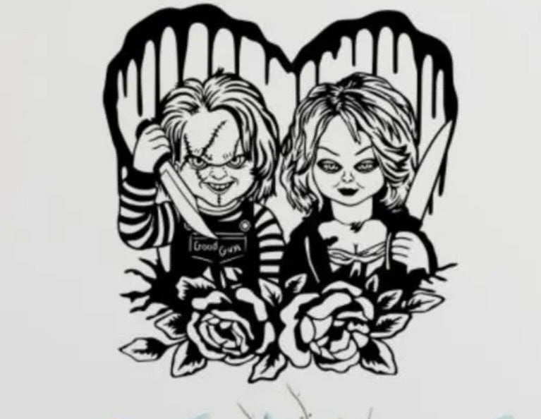 Chucky Tiffany Decal