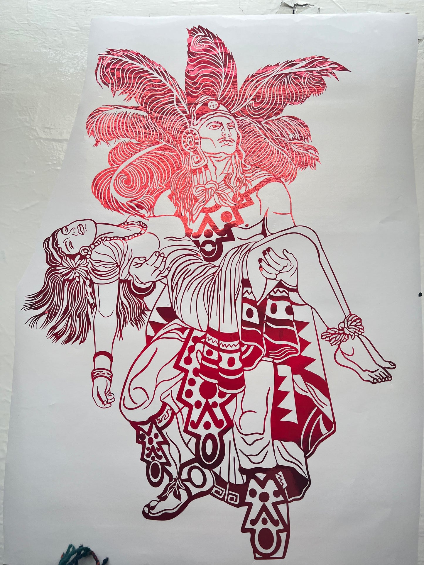 Azteca Warrior Decal