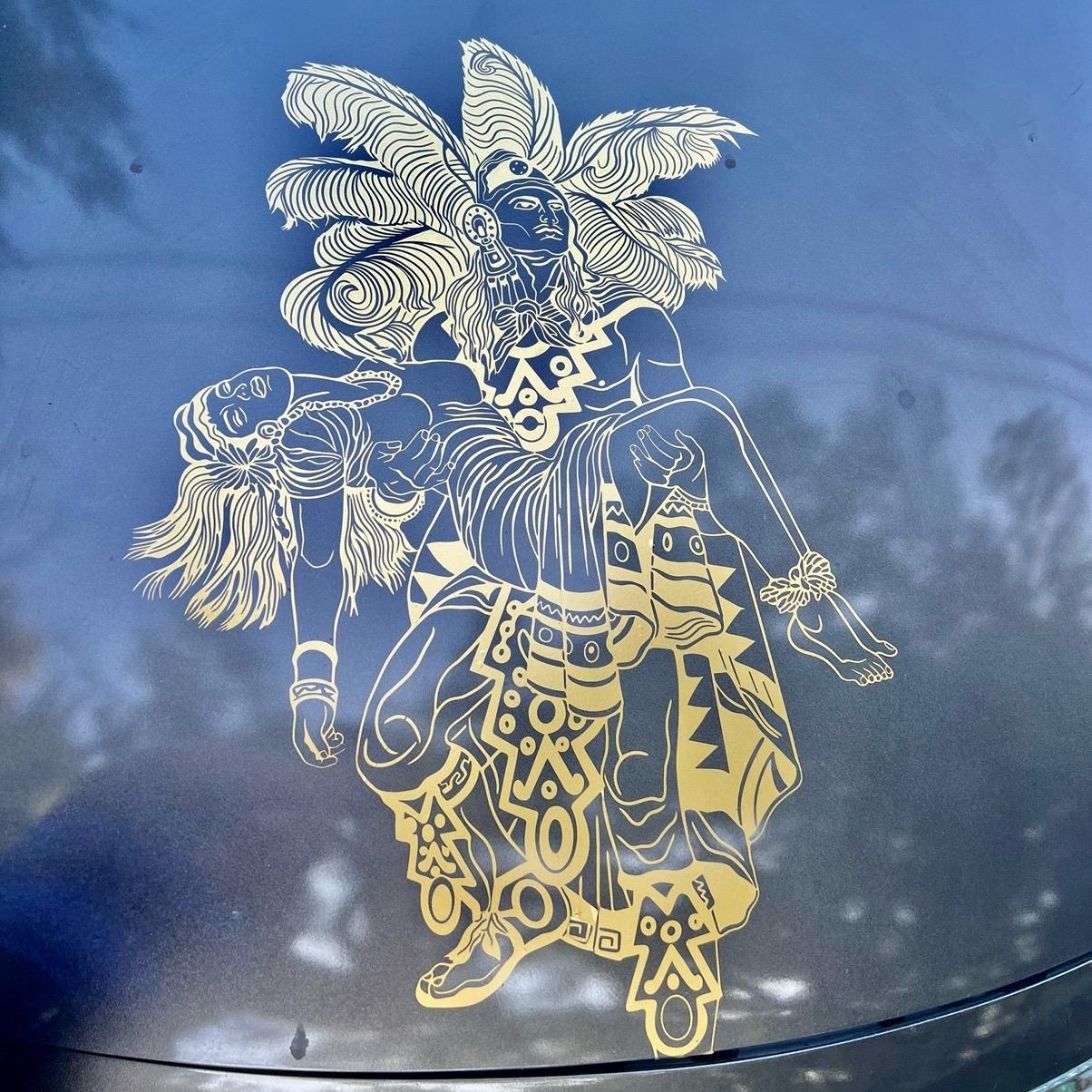 Azteca Warrior Decal