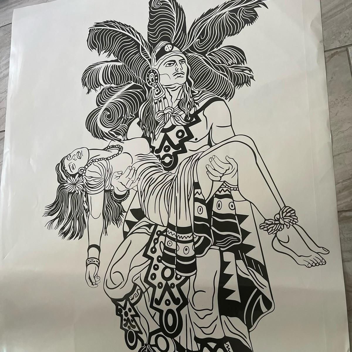 Azteca Warrior Decal