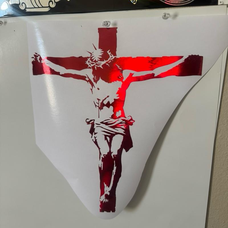 Jesus on Cross Decal