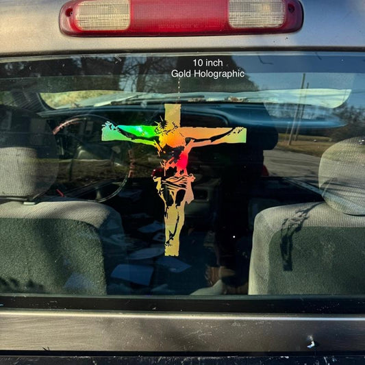 Jesus on Cross Decal