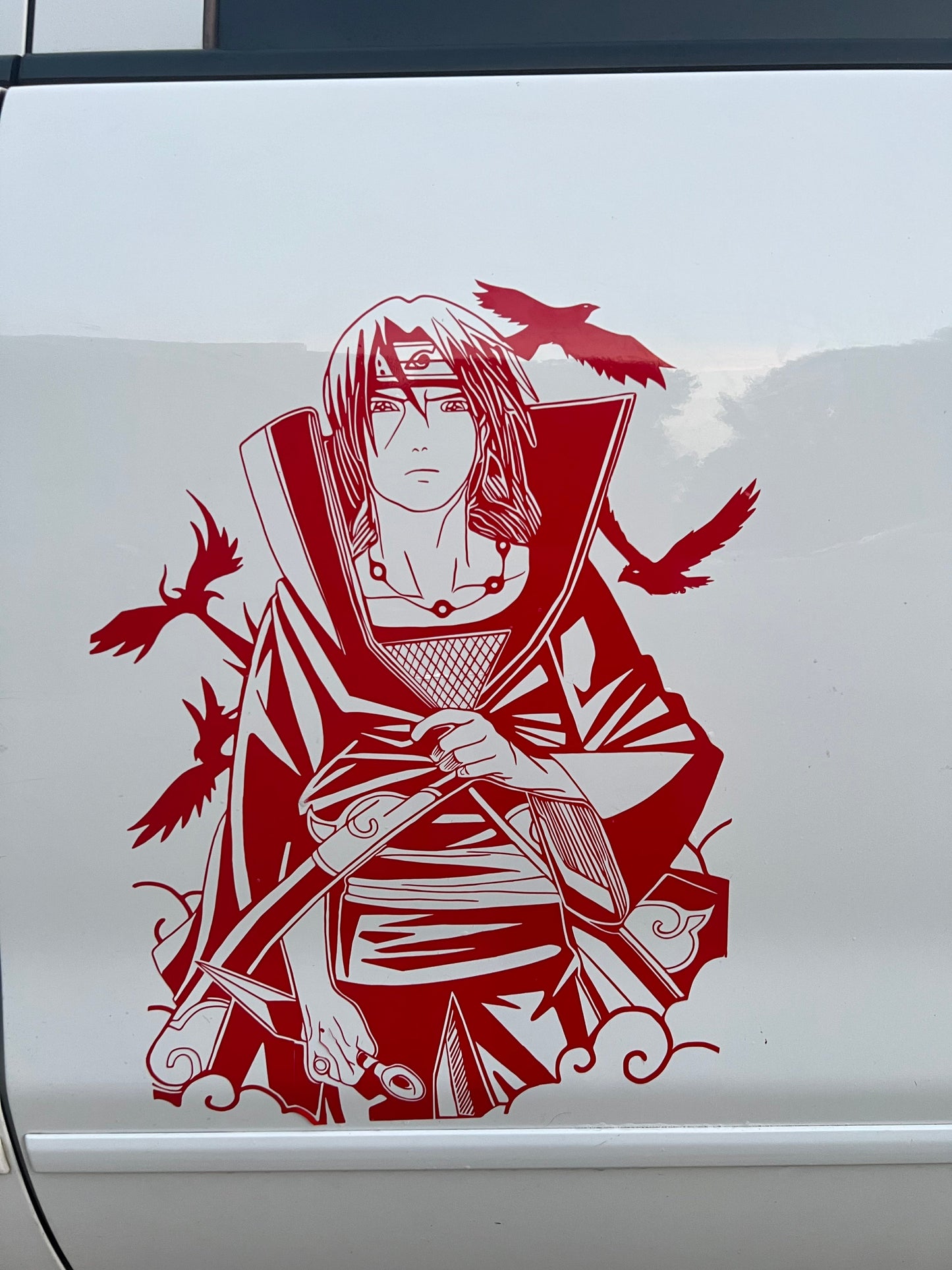 Itachi Large Anime Car Graphic | Anime | Vinyl Car Truck Wall Decals | Stickers | Removable | SVG | Birthday Gifts | Fathers Day Gift