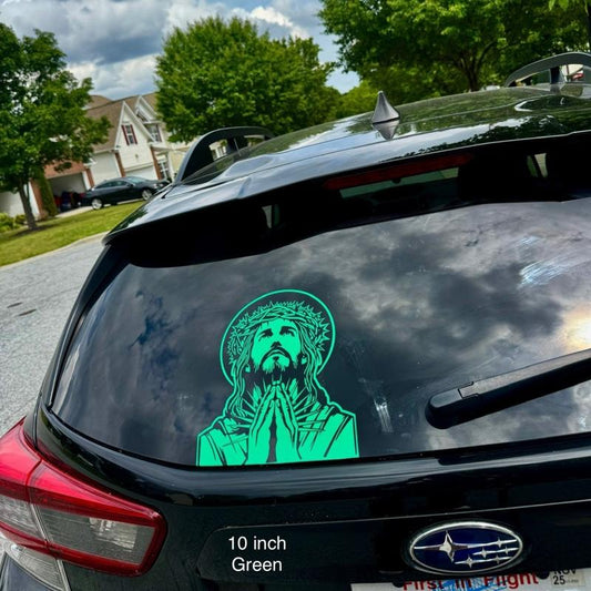 Jesus Christ Praying Decal
