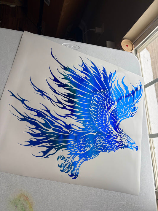 Aggresive Eagle Decal American Eagle Graphic