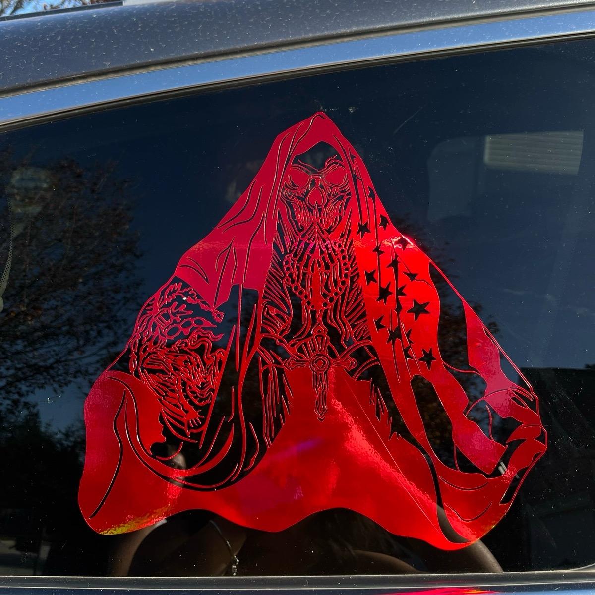 Mexican American Santa Muerte Decal