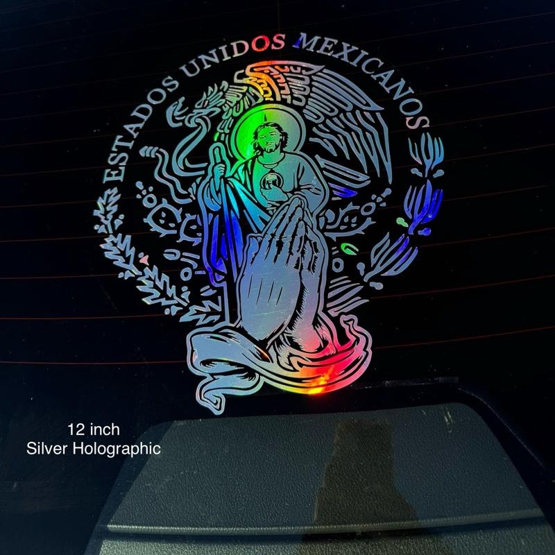 San Judas with Escudo de Mexico Decal
