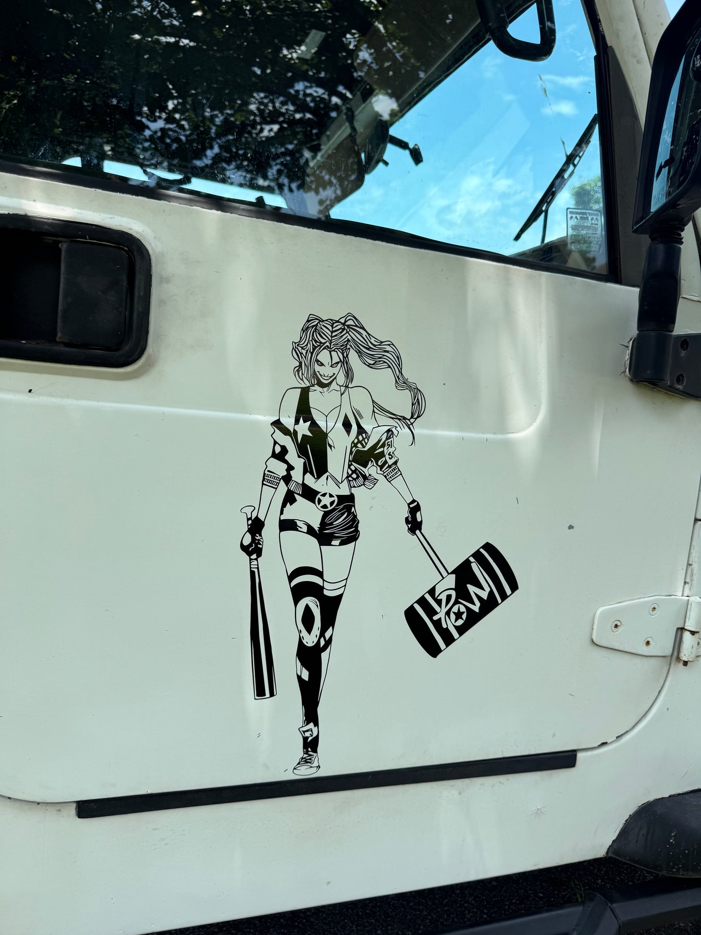 Harley Large Car Graphic | Anime | Vinyl Car Truck Wall Decals | Stickers | Removable | SVG | Birthday Gifts | Fathers Day Gift