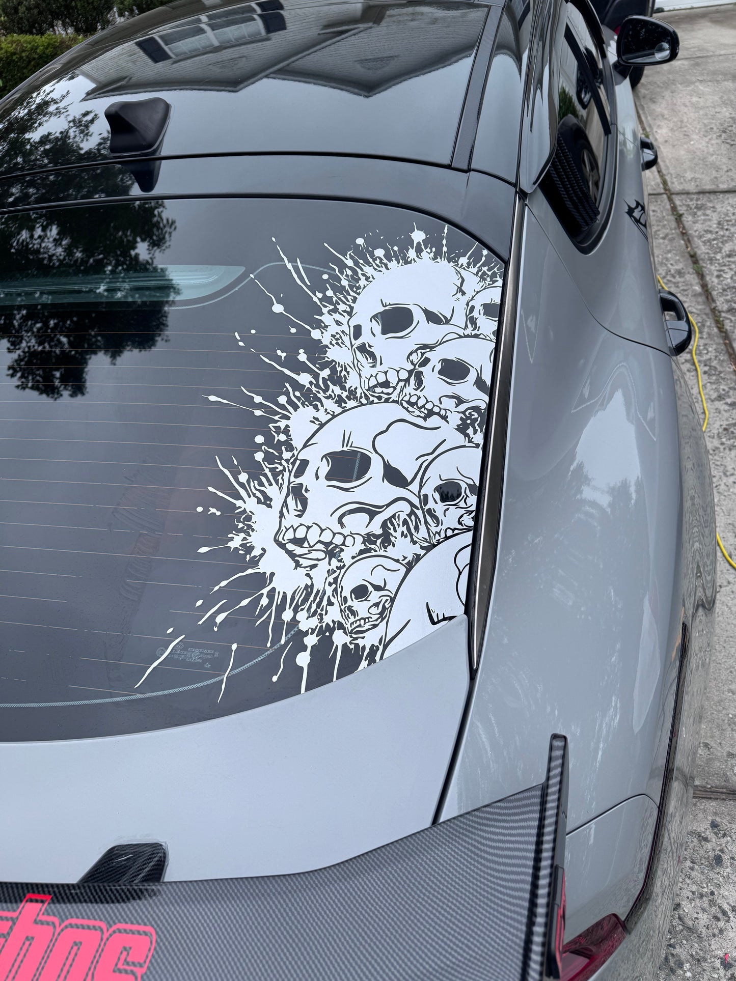 Skulls Splatter Decal