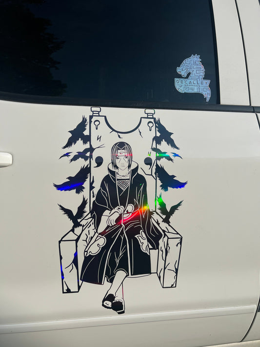 Itachi on Throne Decal