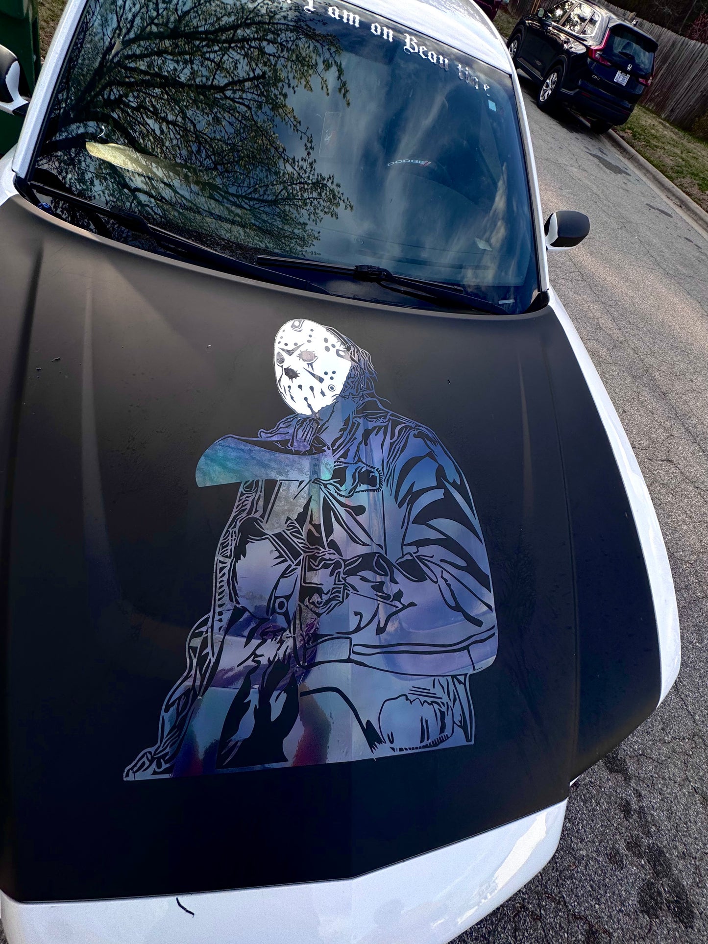 Jason Voorhees Car Decal | Horror Movie Vinyl Sticker for Cars, Trucks, Jeep & Muscle Cars