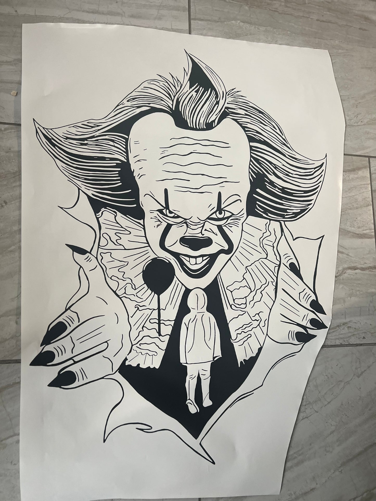 Pennywise Halloween Decal