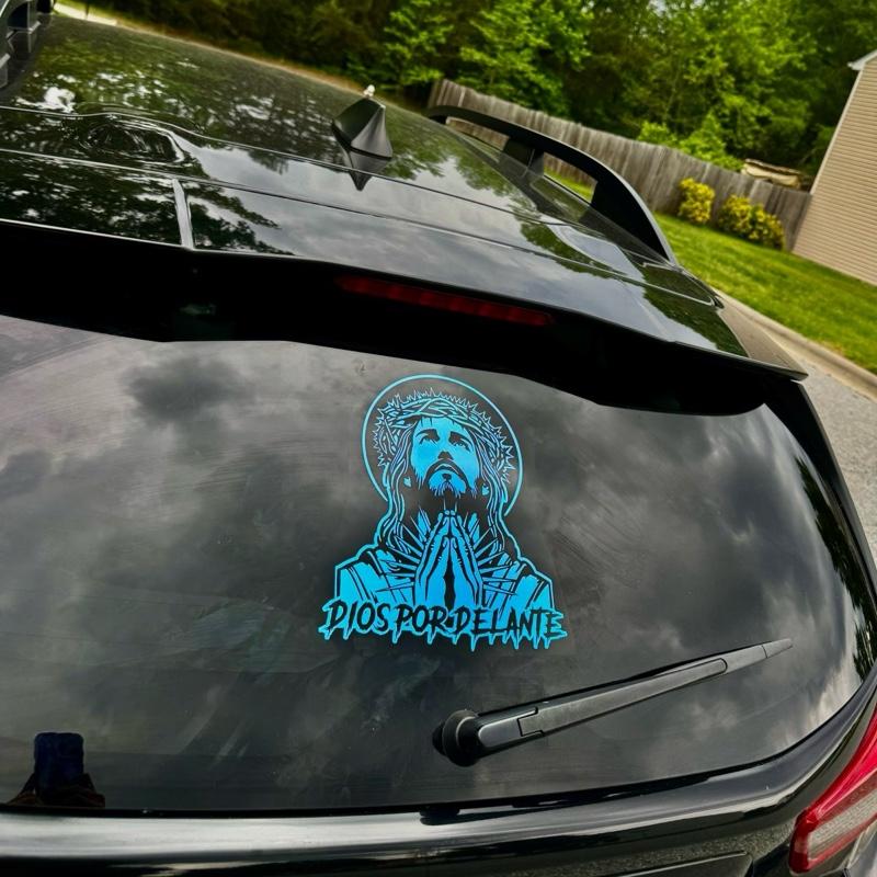 Dios Por Delante Praying Decal