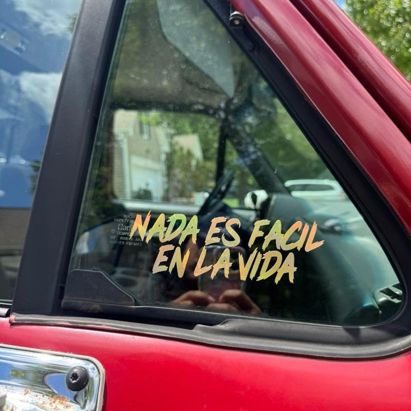 DECAL BUNDLE Dios Por Delante | No Me Puedo Rendir | Todo A Su Tiempo | Nada Es Facil En La Vida | Decals Car Stickers Trucks Calcomanías