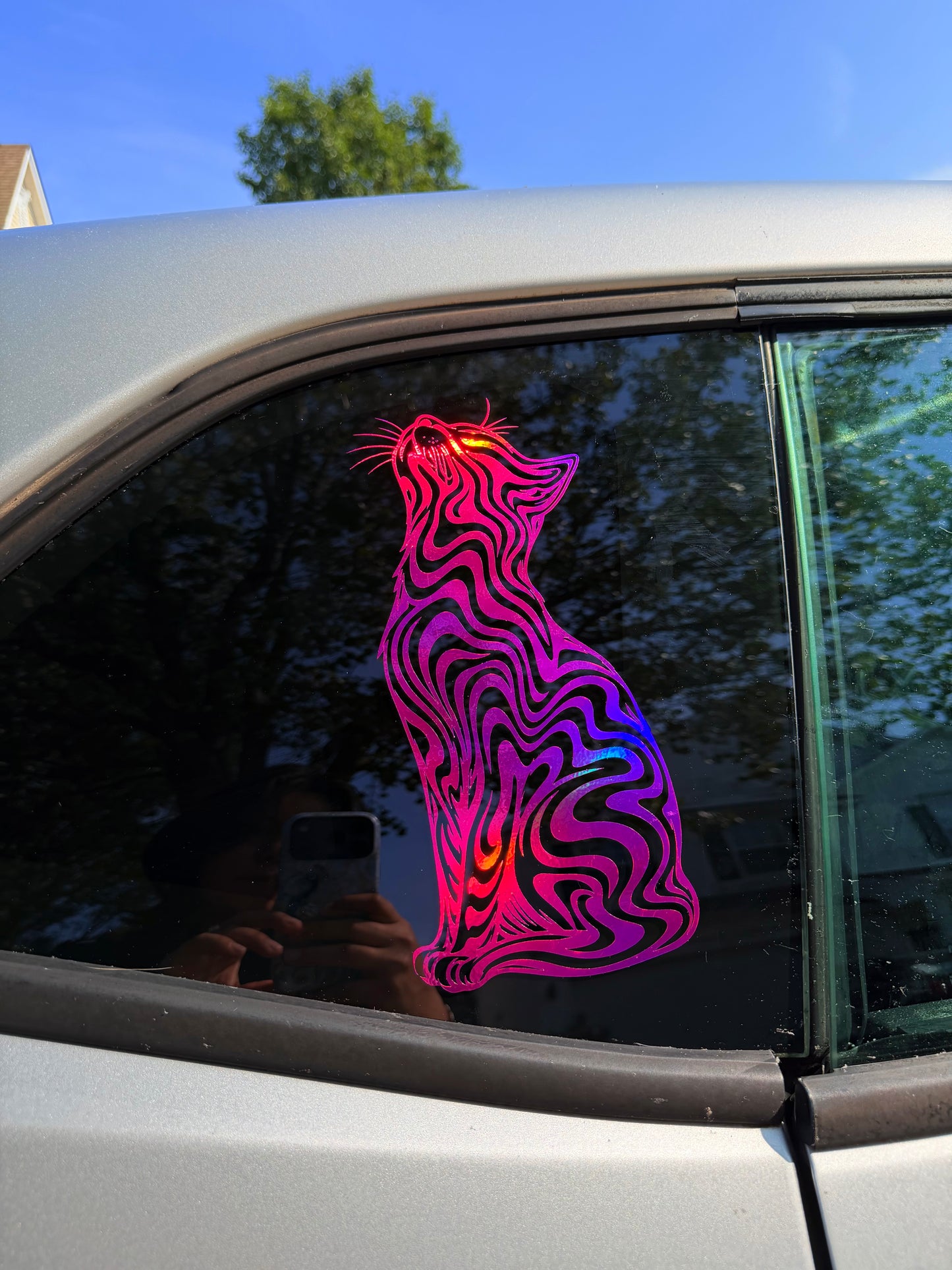Trippy Cat Decal