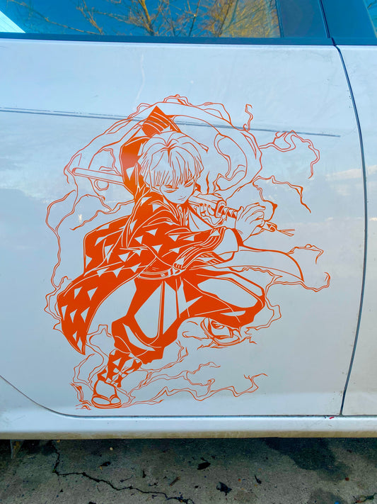 DEMON SLAYER ZENITSU AGATSUMA DECAL STICKER ANIME