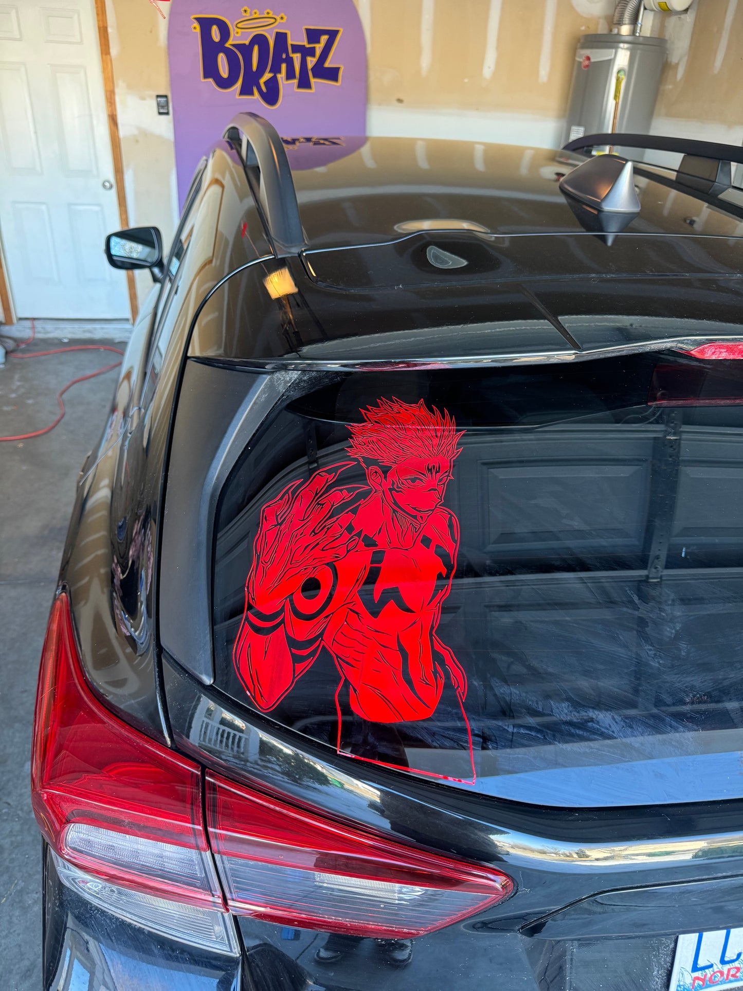 Sukuna design for Dark color cars Large Car Graphic Decal | Vinyl Car Truck Wall Decals | Stickers | Removable | SVG |Mothers day |Birthday Gift | Fathers Day Gift