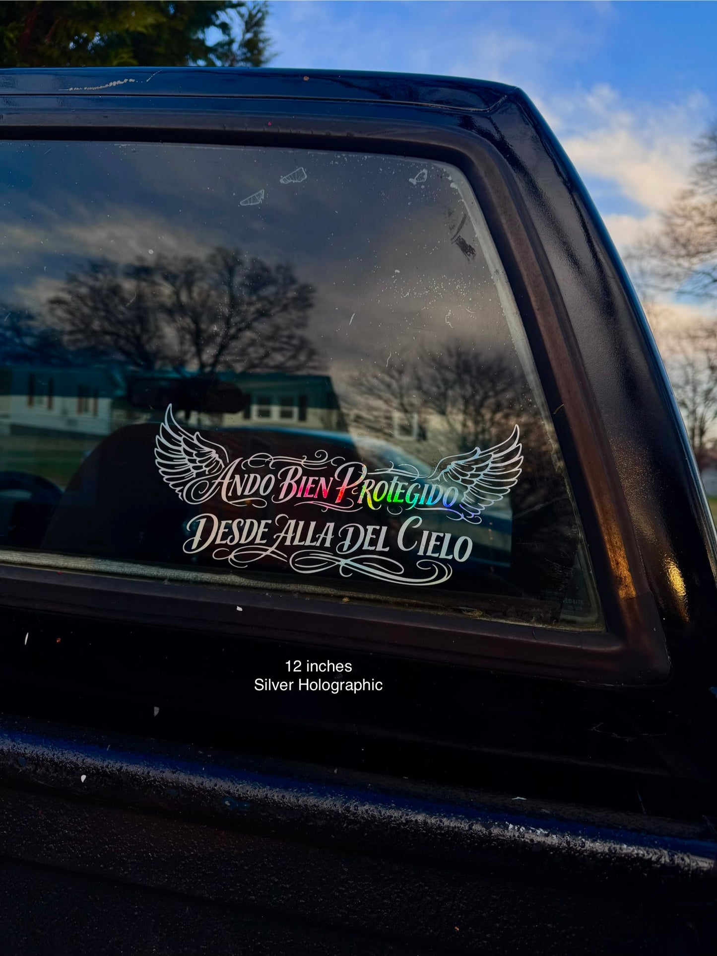Ando Bien Protegido Desde Alla Del Cielo Decal