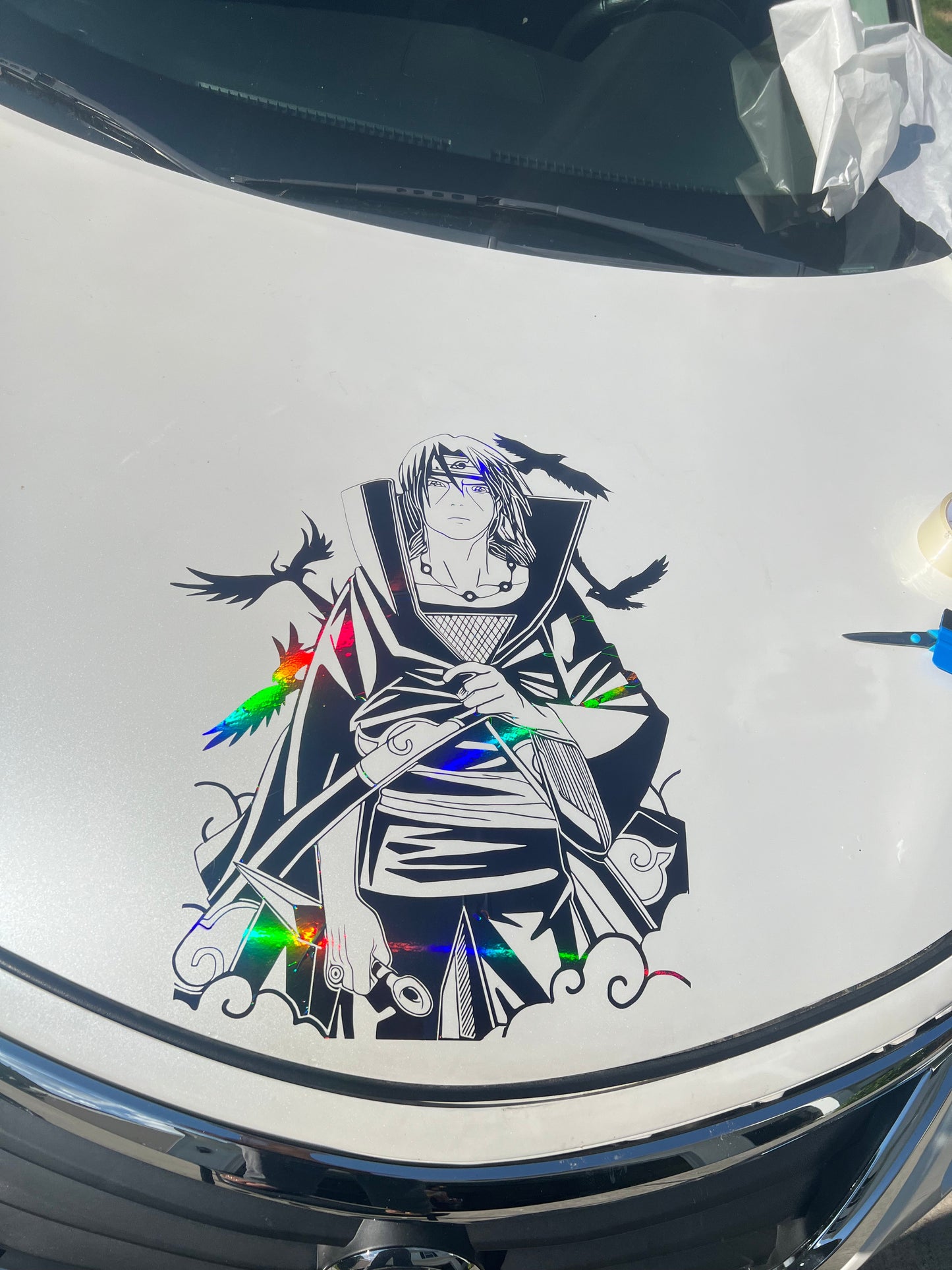 Itachi Large Anime Car Graphic | Anime | Vinyl Car Truck Wall Decals | Stickers | Removable | SVG | Birthday Gifts | Fathers Day Gift