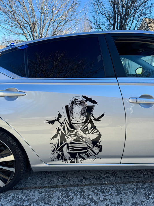 Itachi Large Anime Car Graphic | Anime | Vinyl Car Truck Wall Decals | Stickers | Removable | SVG | Birthday Gifts | Fathers Day Gift