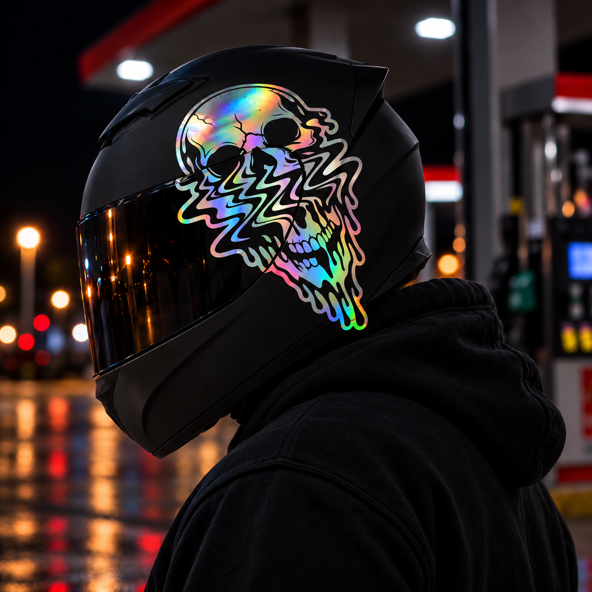 Melting Skull Decal