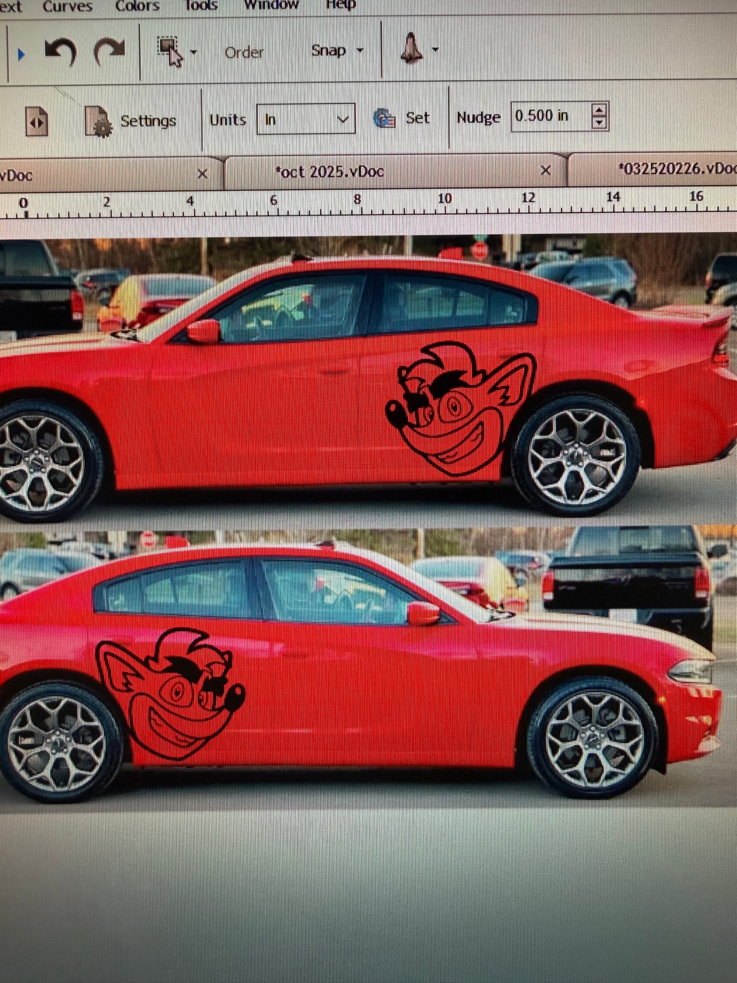 Custom Crash Decals Pair