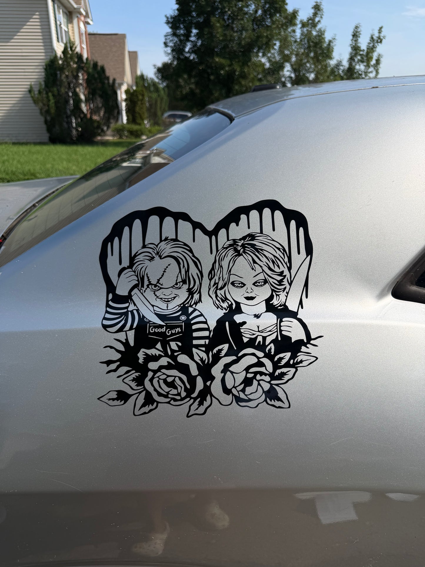Chucky and Tiffany Decal