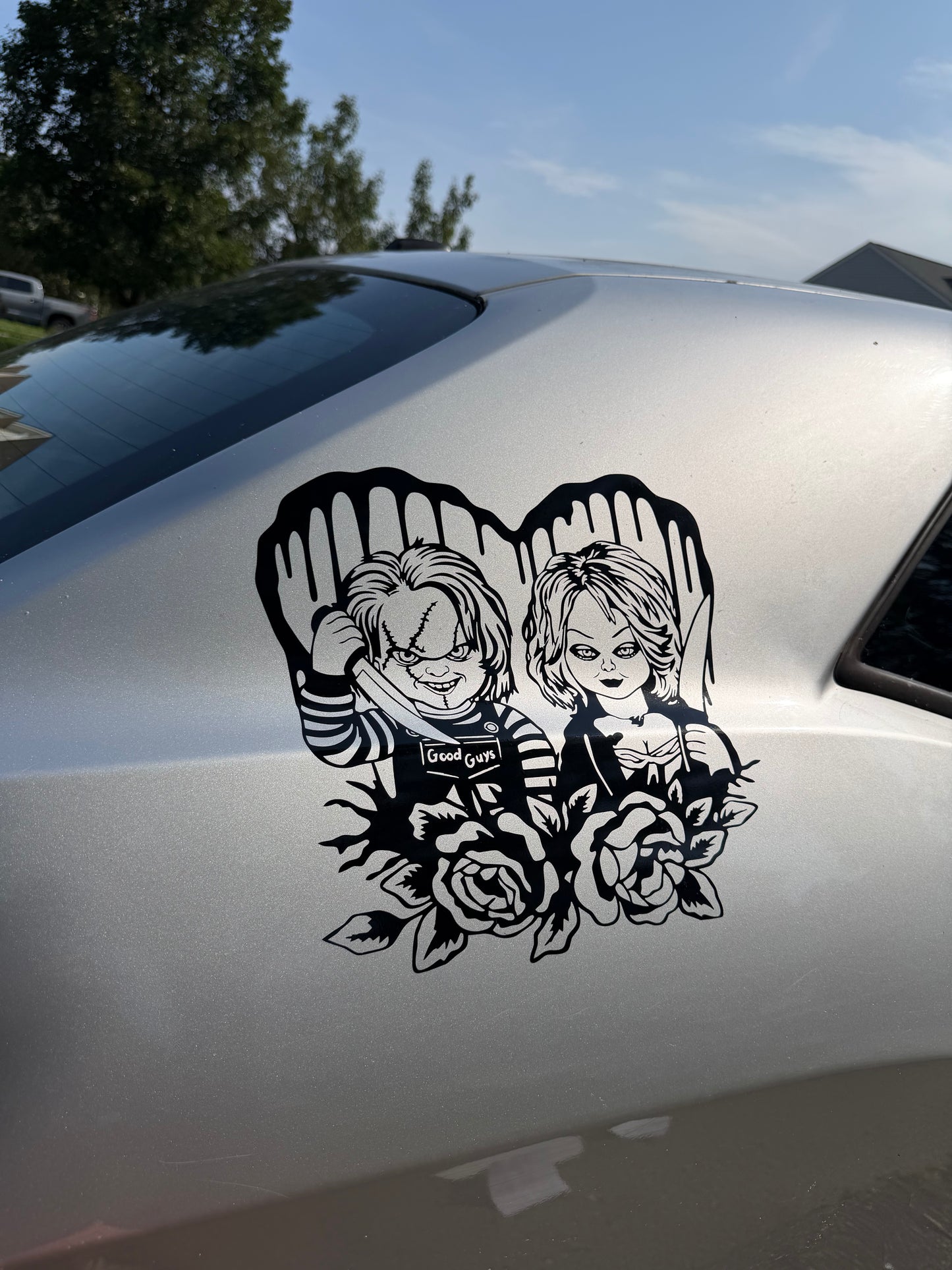 Chucky and Tiffany Decal