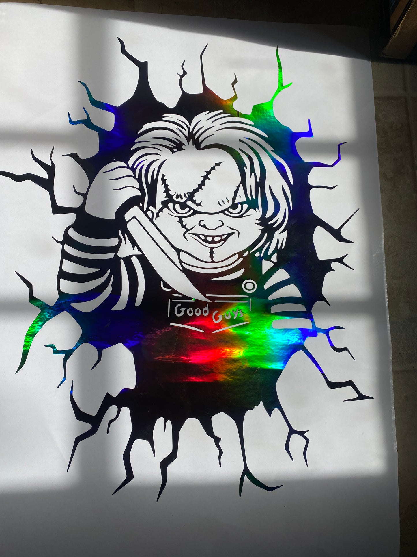 Chucky Vinyl Sticker- Halloween Car Decor