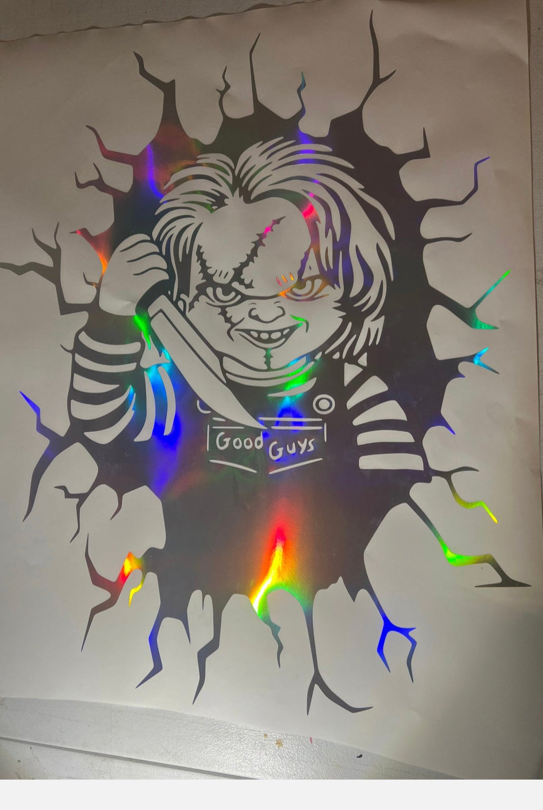 Chucky Vinyl Sticker- Halloween Car Decor