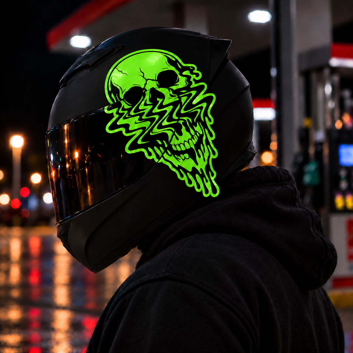 Melting Skull Decal