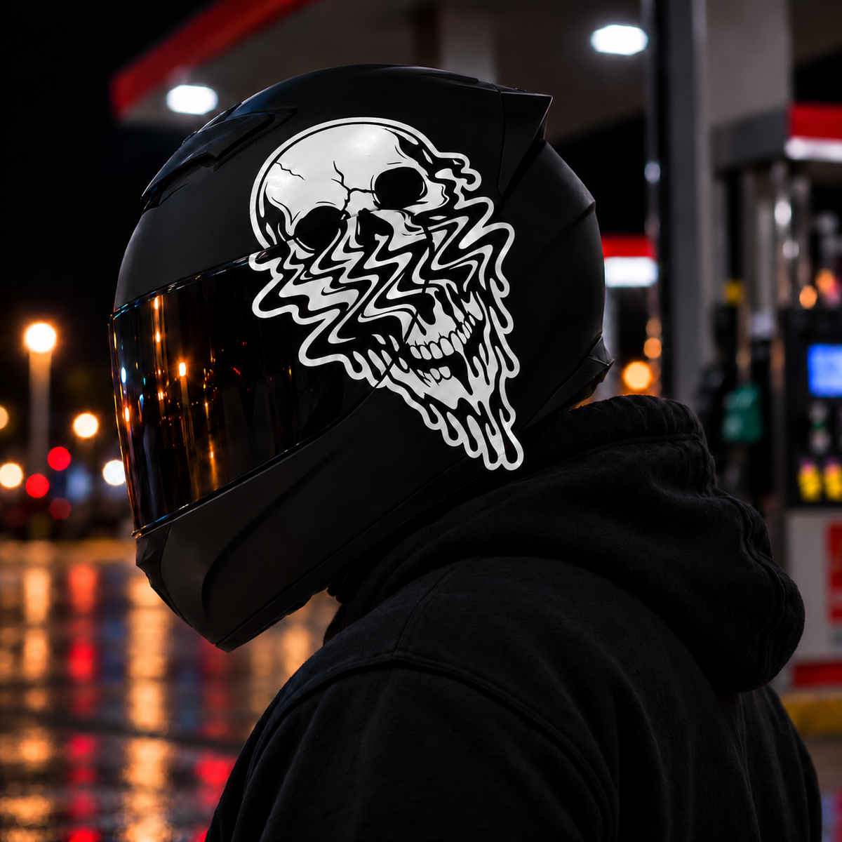Melting Skull Decal