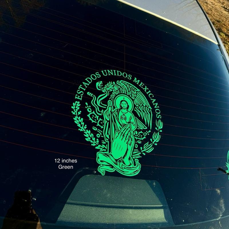 San Judas with Escudo de Mexico Decal