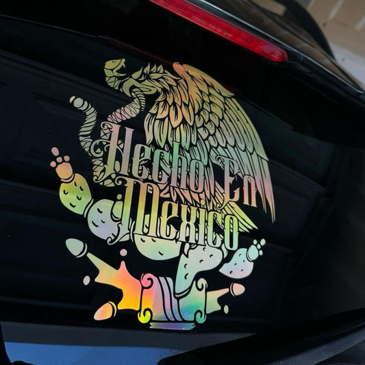 Hecho En Mexico Eagle Decal