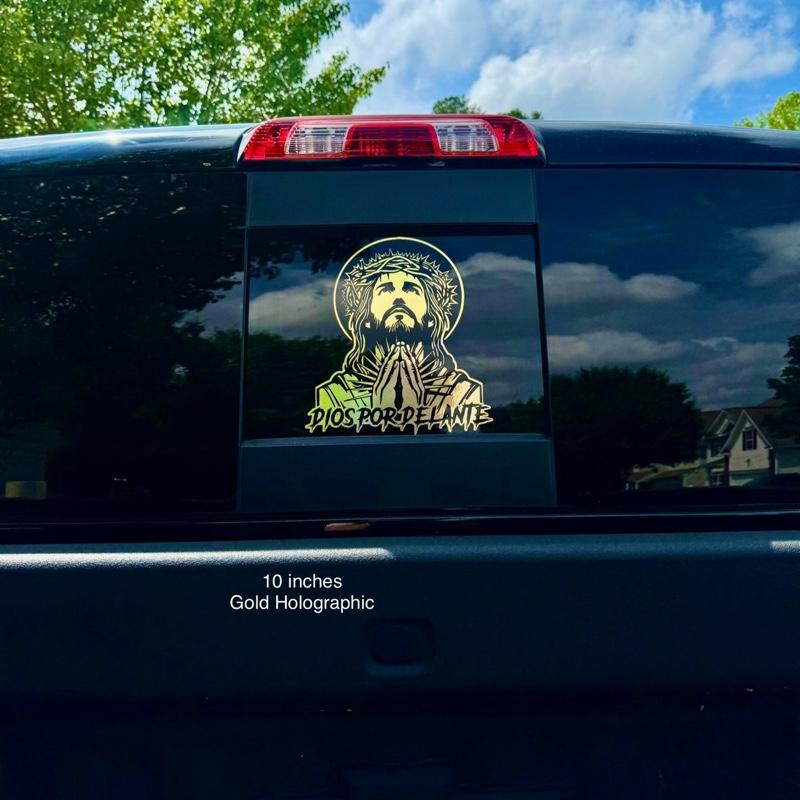 Dios Por Delante Praying Decal