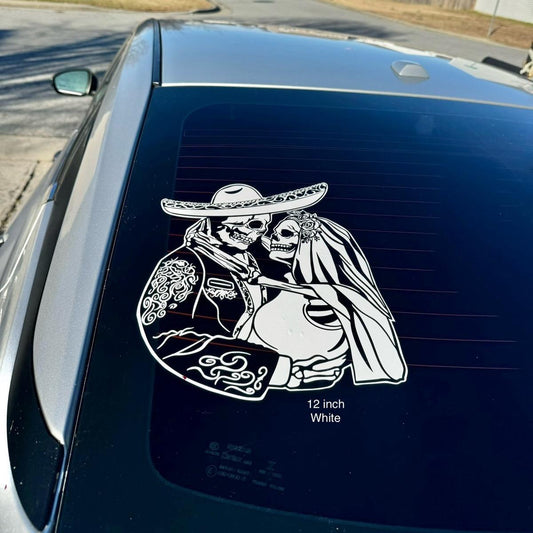 Charro Skulls Decal