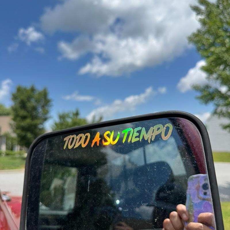 DECAL BUNDLE Dios Por Delante | No Me Puedo Rendir | Todo A Su Tiempo | Nada Es Facil En La Vida | Decals Car Stickers Trucks Calcomanías