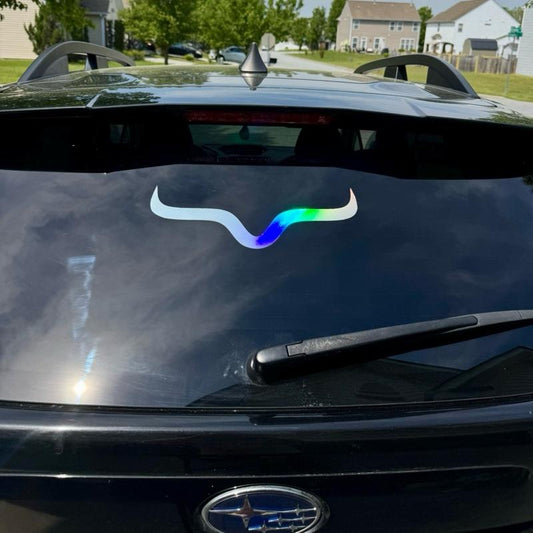 Longhorn Bull Minimalist Decal