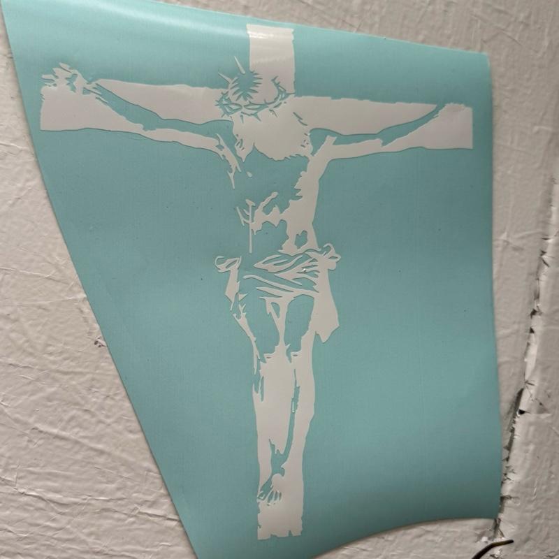 Jesus on Cross Decal